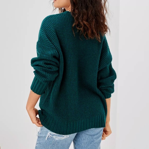 AE Oversized Waffle Knit Sweater - Picture 2 of 4